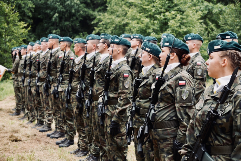 Kompania Honorowa podczas uroczystości w Upustku