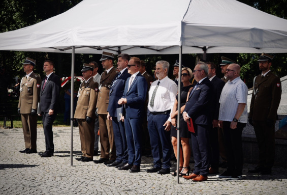 Zaproszeni goście na uroczystości, m.in. Starosta Piotr Rusiecki, Radny Województwa Podlaskiego Paweł Wnukowski