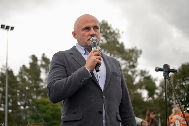 Przemówienie, otwarcie 1 Święta Puszczy Augustowskiej przez Wicestarostę Wojciecha Jerzego Szczudło